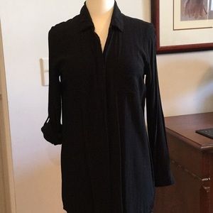 Long sleeve button down tunic